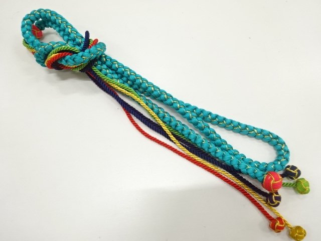 JAPANESE KIMONO / HANDTIED OBIJIME CORD 